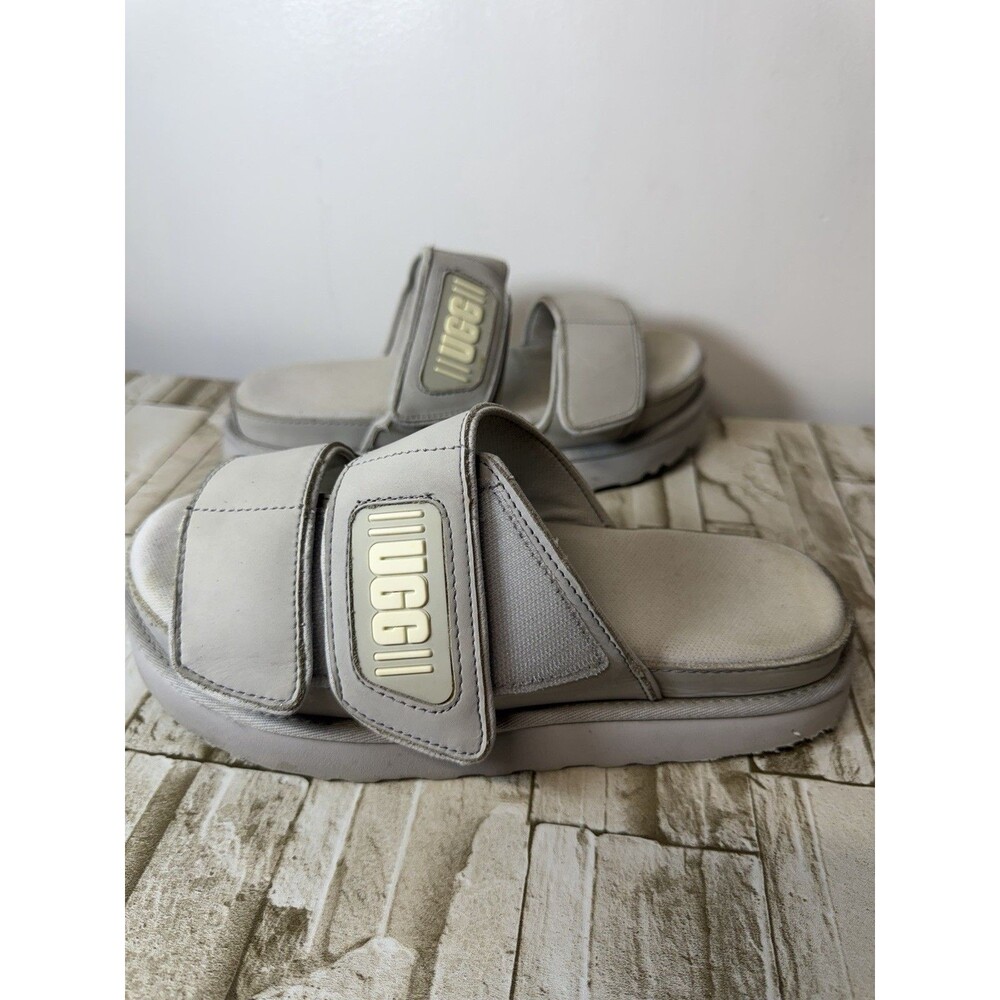 UGG Greer Flatform Sandal Grey Leather -Women’s US 8
